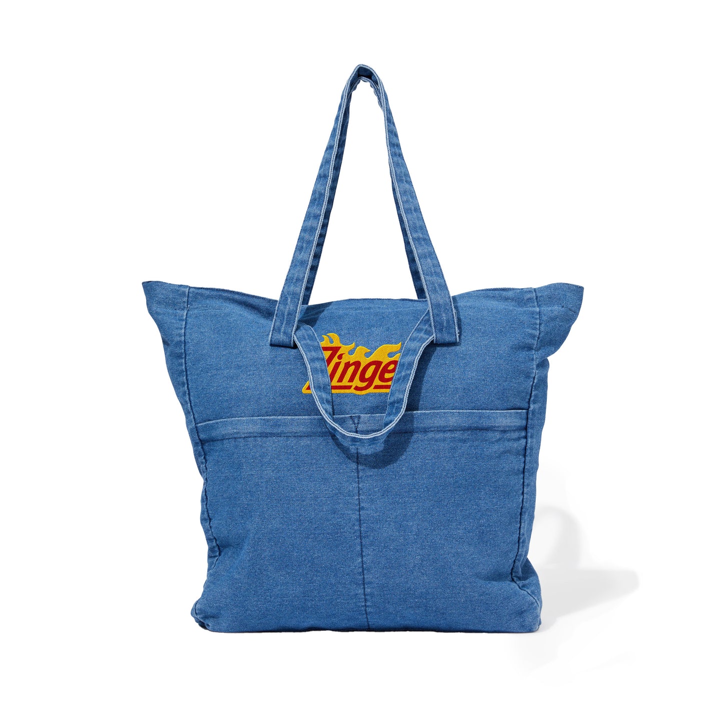 Zinger denim tote bag