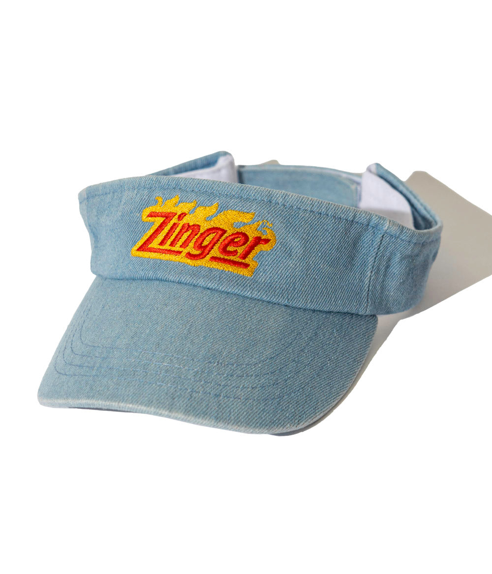 Zinger denim visor