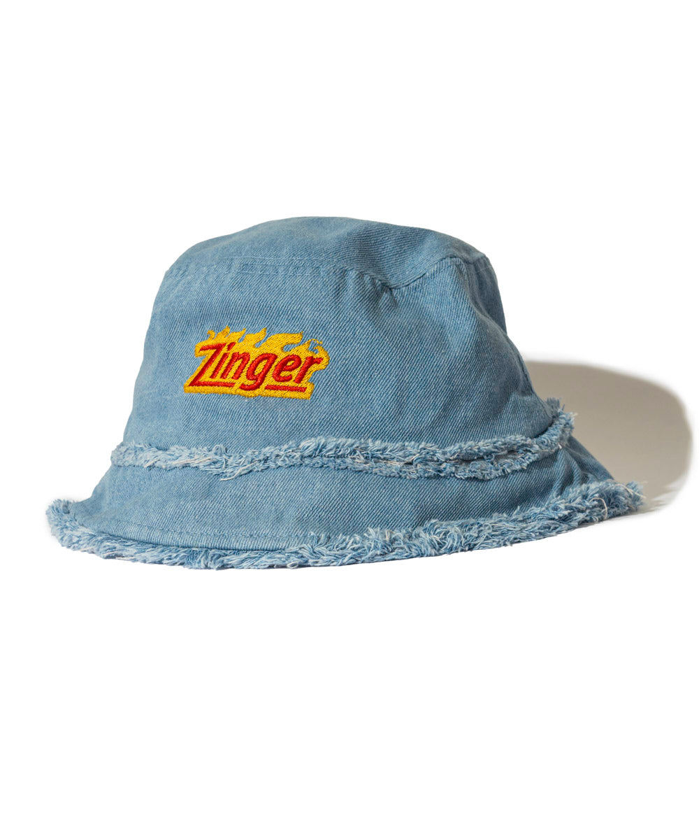 Zinger denim bucket hat