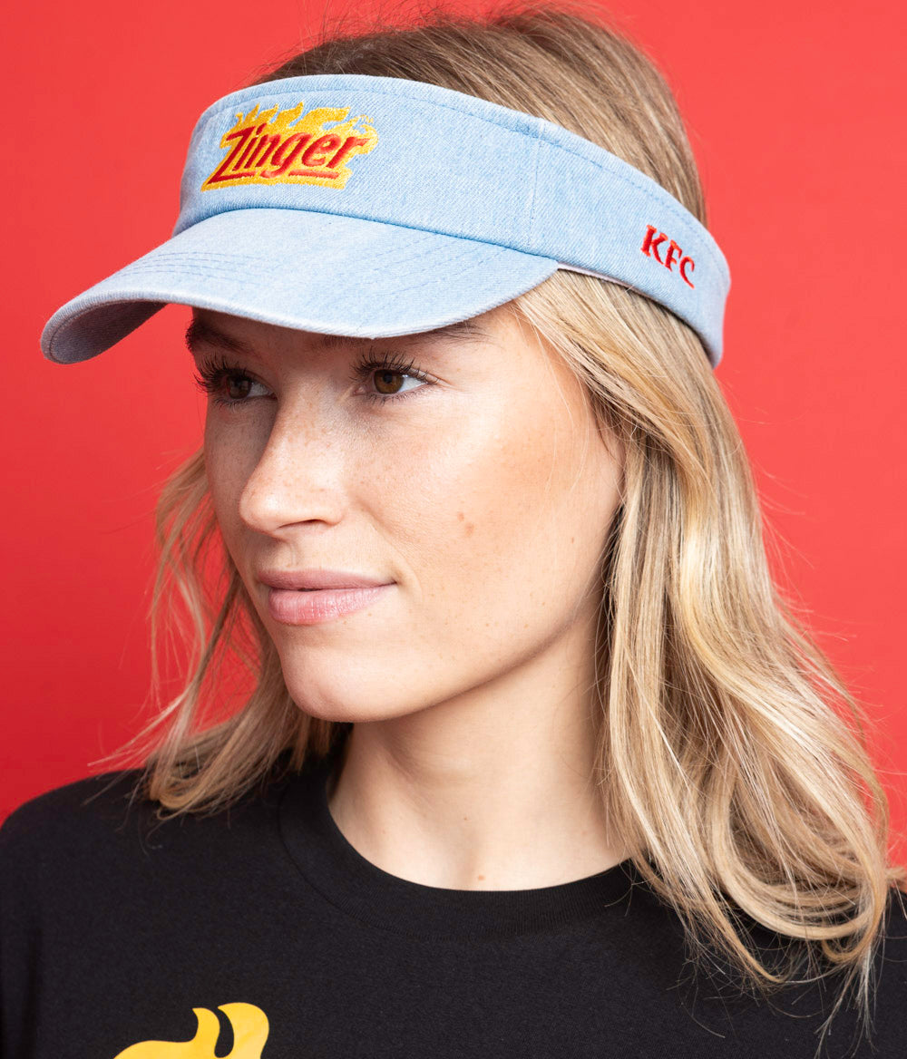 Zinger denim visor