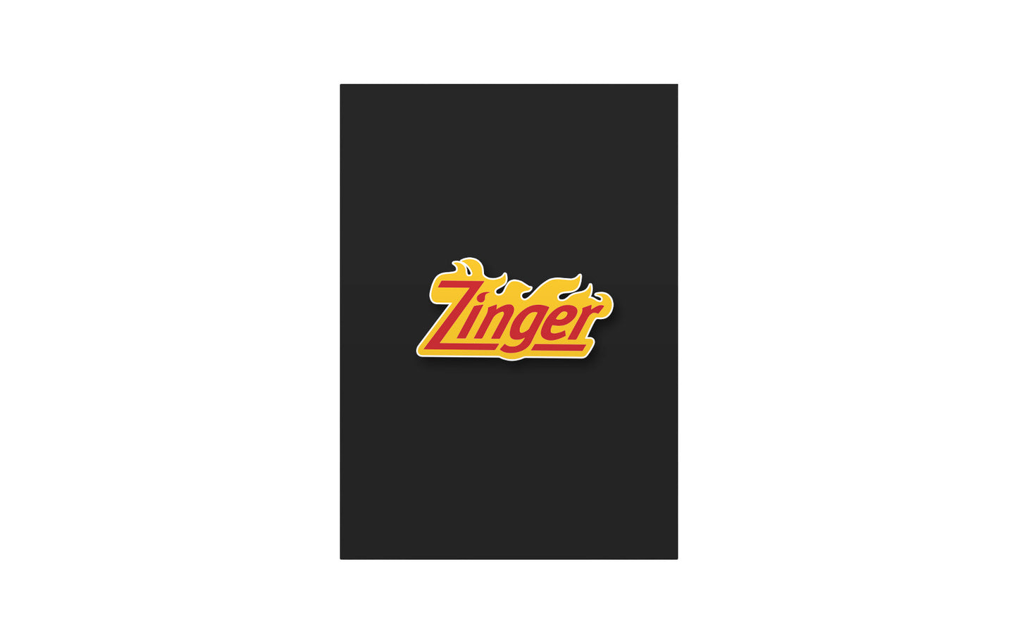 Zinger pin badge